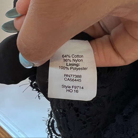 Madewell Floral Lace Off Shoulder Oversized Mini Dress Sz 0 - Picture 16 of 16